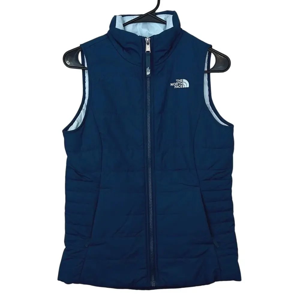 The North Face Girl’s Harway Quilted Puffer Vest Size L (14/16) Blue Winter